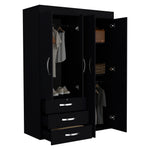 Closet Denver Wengue 119.2x172.8cm Con Cuatro Puertas