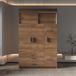 Closet Manila Z 120 Gales Y Blanco 120x187.5cm Con Cinco Puertas