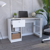 Escritorio Home Blanco 120.2x75.6cm con Organizado de Libros - Escritorios | Bylmo