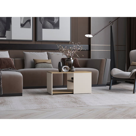 Mesa de Centro Adel Capri y Macadamia 80.1x42.1cm Rectangular - Mesas de Centro | Bylmo