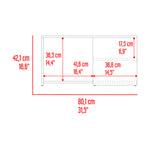 Mesa De Centro Adel Capri Y Macadamia 80.1x42.1cm Rectangular