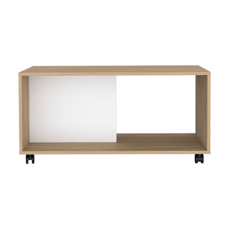 Mesa de Centro Patrick Fresno Europeo 92x45.1cm Rectangular con Patas - Mesas de Centro | Bylmo