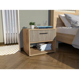 Mesa de Noche Alana Duna y Bardolino 53x45.9cm con Patas - Mesas de Noche | Bylmo