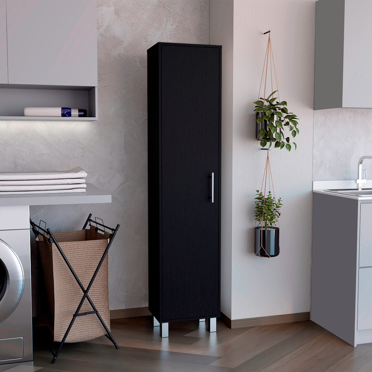 Mueble de Aseo Laska Wengue 40x180cm con Cuatro Cajones - Muebles de Aseo y Ropas | Bylmo