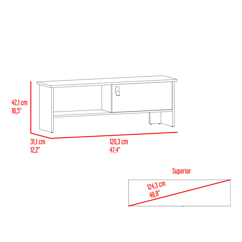 Rack De Tv Lyft Milan 120.3x42.1cm Para Tv Hasta 50 Pulgadas