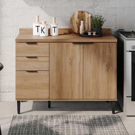 Mueble Inferior de Cocina Freijo 120x87.5cm Con Mesón - Muebles Inferiores | Bylmo