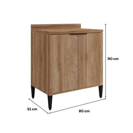 Mueble Inferior de Cocina Freijo 80x90cm Con Mesón - Muebles Inferiores | Bylmo