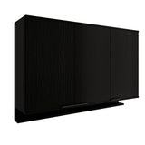 Mueble Superior Negro 120x79.5cm con Tres Puertas - Muebles Superiores | Bylmo