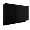 Mueble Superior Negro 120x79.5cm Con Tres Puertas