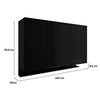 Mueble Superior Negro 120x79.5cm Con Tres Puertas