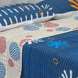 Cubrelecho Español Ambete Cafe Claro de Círculos Para Cama Doble 140 X 190 Cm - Tendidos y Cubrelechos | Bylmo