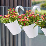 Matera Balcony Capri Solo Blanco 20x28cm Cónica Para Barandas - Materas y Macetas | Bylmo