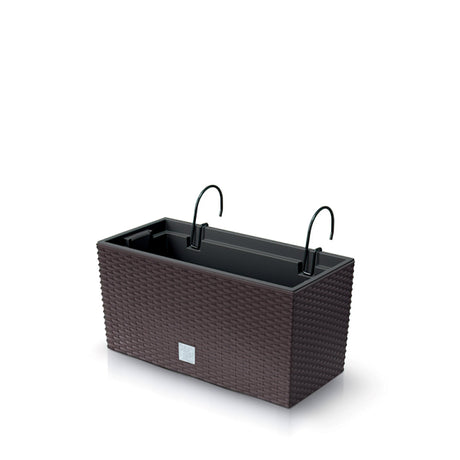 Matera Rato Case W Cafe 39.5x19.5cm Rectangular Para Barandas - Materas y Macetas | Bylmo
