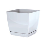 Matera Coubi Square Blanco 24x22cm Cuadrada De Escritorio - Materas y Macetas | Bylmo