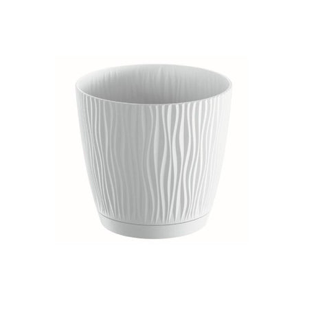 Matera Sandy P Blanco 18.8x17.5cm Cónica De Escritorio - Materas y Macetas | Bylmo