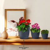 Matera Sandy P Antracita 18.8x17.5cm Cónica De Escritorio - Materas y Macetas | Bylmo