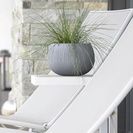 Matera Beton Bowl Gris Concreto 18x13.6cm Cónica De Escritorio - Materas y Macetas | Bylmo