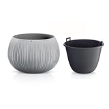 Matera Beton Bowl Gris Concreto 29x19.5cm Cónica De Escritorio - Materas y Macetas | Bylmo