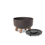 Matera Gracia Round Low Eco Wood Cafe 23.5x15.5cm Cónica Tradicionales De Piso - Materas y Macetas | Bylmo