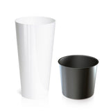 Matera Tubus Blanco 30x57.2cm Cónica Tradicionales De Piso - Materas y Macetas | Bylmo