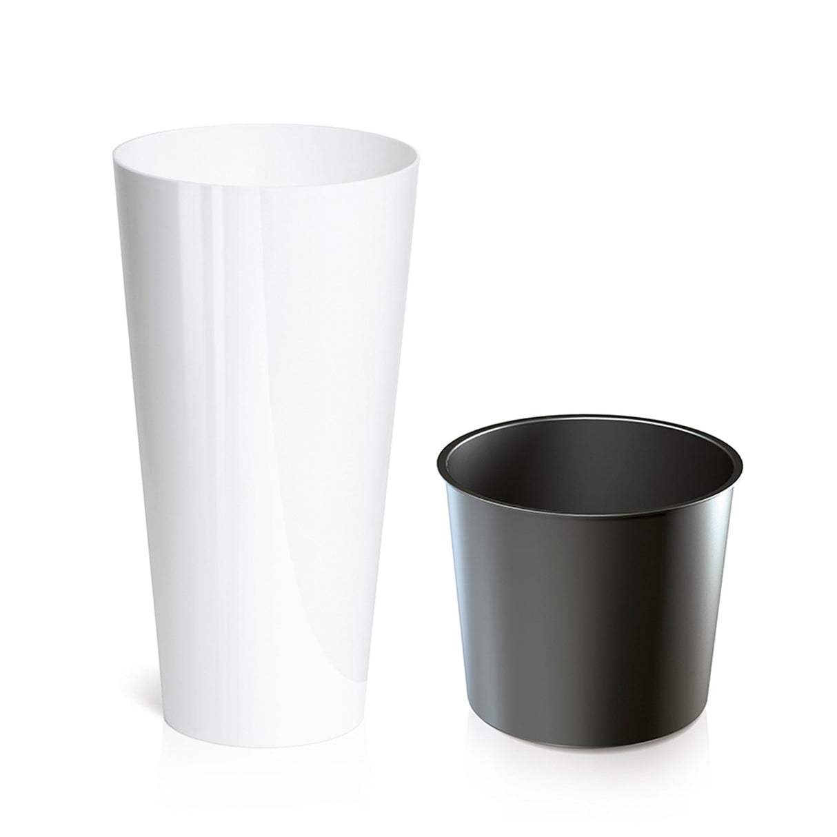 Matera Tubus Blanco 40x76.2cm Cónica Tradicionales De Piso - Materas y Macetas | Bylmo