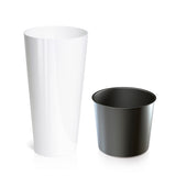 Matera Tubus Blanco 40x76.2cm Cónica Tradicionales De Piso - Materas y Macetas | Bylmo