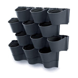 Matera Cascade Wall Antracita 67x57cm Asimétrica Jardin Vertical - Materas y Macetas | Bylmo