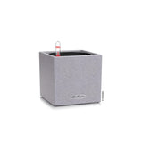 Matera Canto Gris Piedra 14x13.5cm Cuadrada De Escritorio Con Sistema de Riego Automático - Materas y Macetas | Bylmo