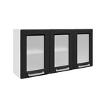 Cocina Integral Blanco Y Negro 105x89.2cm Con Mesón Con Pozuelo Izquierda