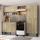 Cocina Integral Roble 105x89cm Con Mesón Sin Pozuelo Sin Perforacion - Cocinas | Bylmo