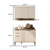 Cocina Integral Beige 120x87.5cm Con Mesón Sin Pozuelo