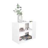 Mesa Auxiliar Garden Blanco 60x50cm Rectangular con Patas - Mesas Auxiliares | Bylmo