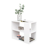 Mesa Auxiliar Garden Blanco 60x50cm Rectangular con Patas - Mesas Auxiliares | Bylmo