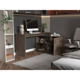 Escritorio en L Axis Milan 151.5x76.5cm con Organizador de Libros y Archivador - Escritorios | Bylmo