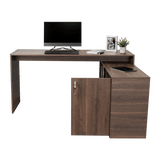 Escritorio en L Axis Milan 151.5x76.5cm con Organizador de Libros y Archivador - Escritorios | Bylmo