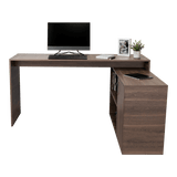 Escritorio en L Axis Milan 151.5x76.5cm con Organizador de Libros y Archivador - Escritorios | Bylmo