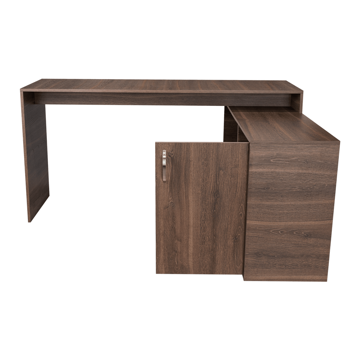 Escritorio en L Axis Milan 151.5x76.5cm con Organizador de Libros y Archivador - Escritorios | Bylmo