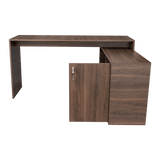 Escritorio en L Axis Milan 151.5x76.5cm con Organizador de Libros y Archivador - Escritorios | Bylmo