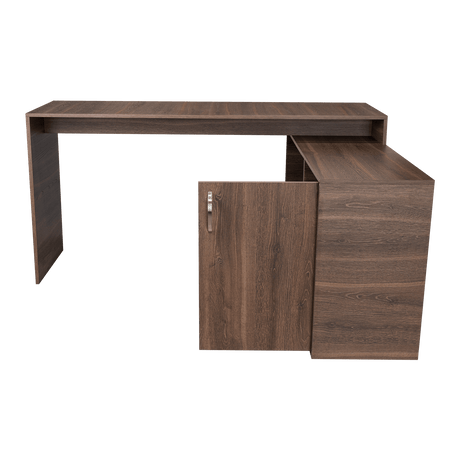 Escritorio en L Axis Milan 151.5x76.5cm con Organizador de Libros y Archivador - Escritorios | Bylmo