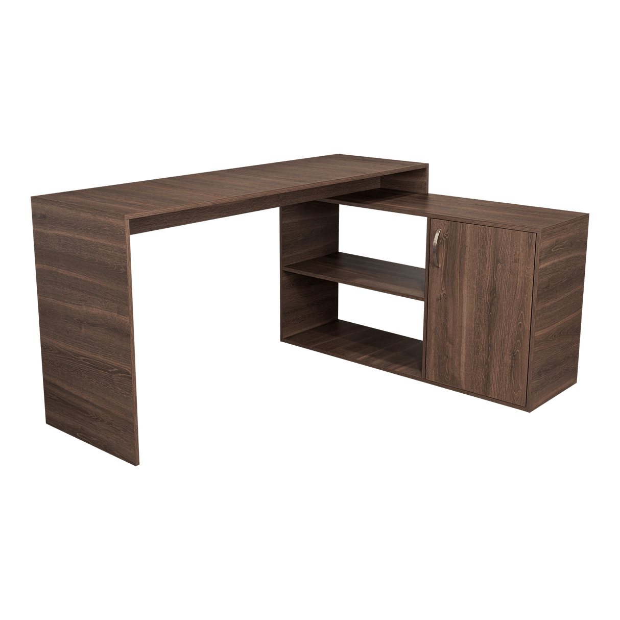 Escritorio en L Axis Milan 151.5x76.5cm con Organizador de Libros y Archivador - Escritorios | Bylmo