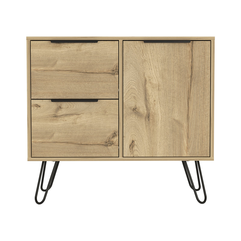 Cajonera Concept Duna Wengue 80.6x73.6cm Con Tres Cajones Y Patas