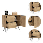 Cajonera Concept Duna Wengue 80.6x73.6cm Con Tres Cajones Y Patas