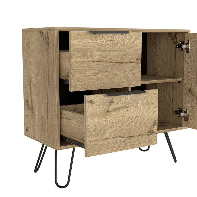 Cajonera Concept Duna Wengue 80.6x73.6cm Con Tres Cajones Y Patas