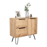 Cajonera Concept Duna Wengue 80.6x73.6cm con Tres Cajones y Patas - Cajoneras y Comodas | Bylmo