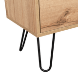 Cajonera Concept Duna Wengue 80.6x73.6cm con Tres Cajones y Patas - Cajoneras y Comodas | Bylmo