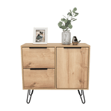 Cajonera Concept Duna Wengue 80.6x73.6cm con Tres Cajones y Patas - Cajoneras y Comodas | Bylmo