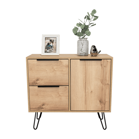 Cajonera Concept Duna Wengue 80.6x73.6cm con Tres Cajones y Patas - Cajoneras y Comodas | Bylmo