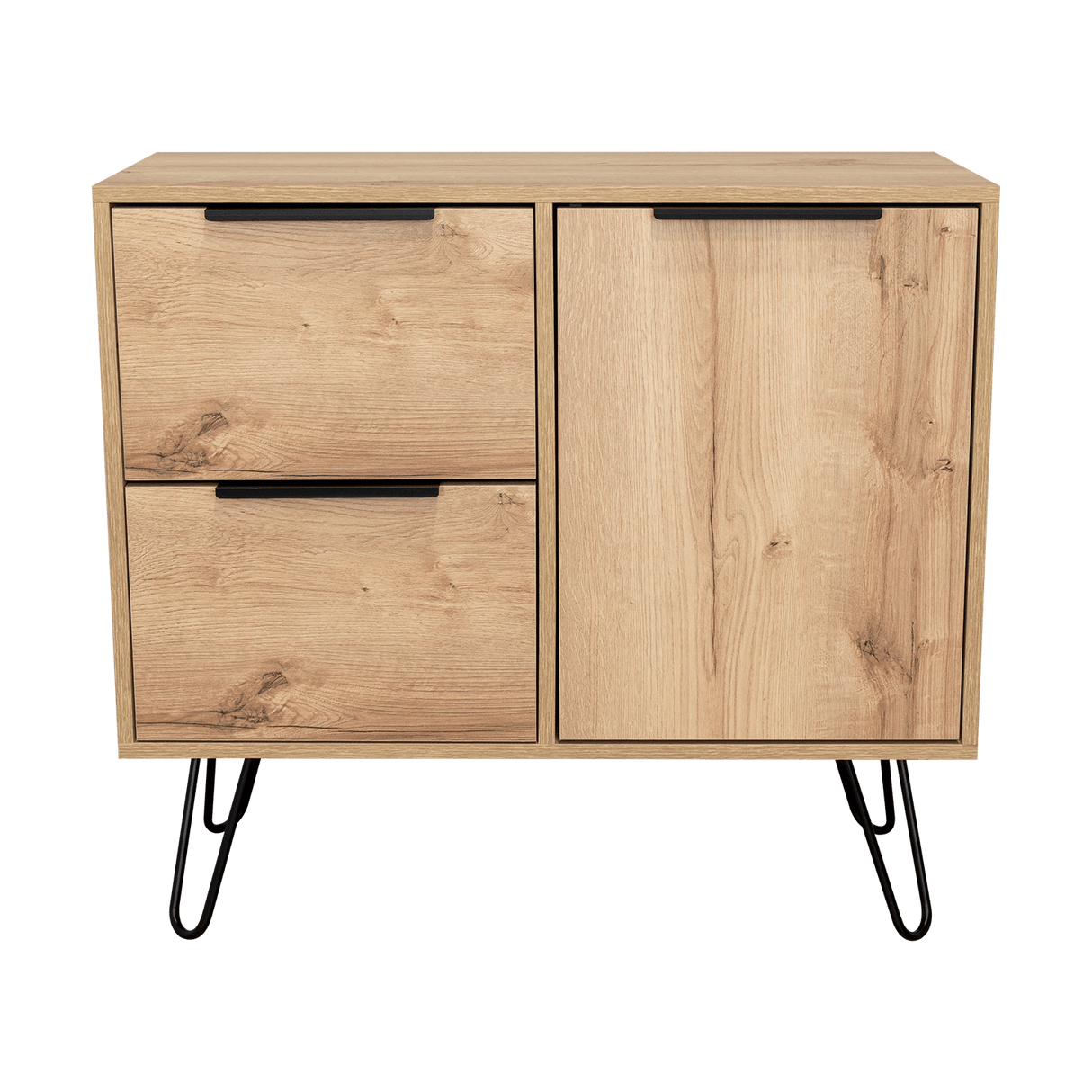 Cajonera Concept Duna Wengue 80.6x73.6cm con Tres Cajones y Patas - Cajoneras y Comodas | Bylmo