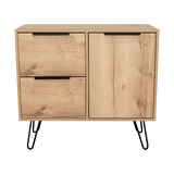 Cajonera Concept Duna Wengue 80.6x73.6cm con Tres Cajones y Patas - Cajoneras y Comodas | Bylmo