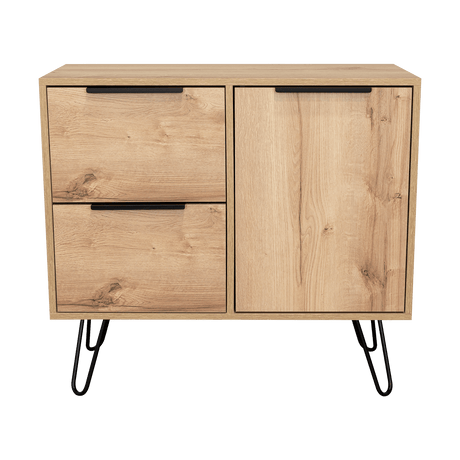 Cajonera Concept Duna Wengue 80.6x73.6cm con Tres Cajones y Patas - Cajoneras y Comodas | Bylmo